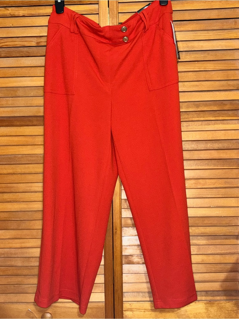 SOHO Apparel Ltd. "Sailor Style" High-Waist Collette Wide-Leg Pants